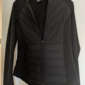 Fila full zip hoodie in black